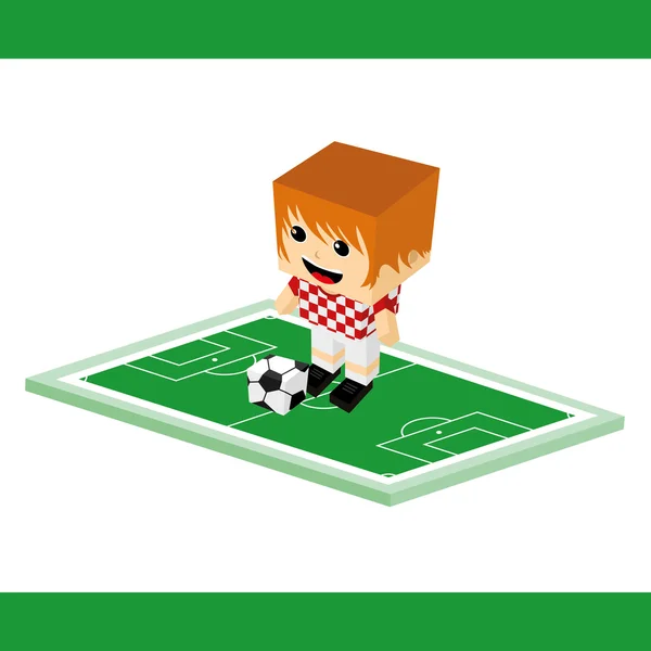 Soccer football cartoon — Stock Vector