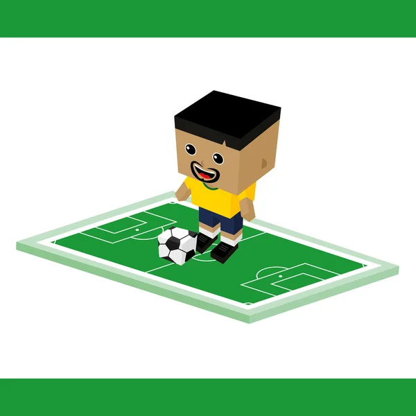 Soccer football cartoon — Stock Vector