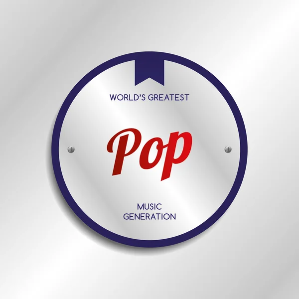 Popmusik — Stock vektor