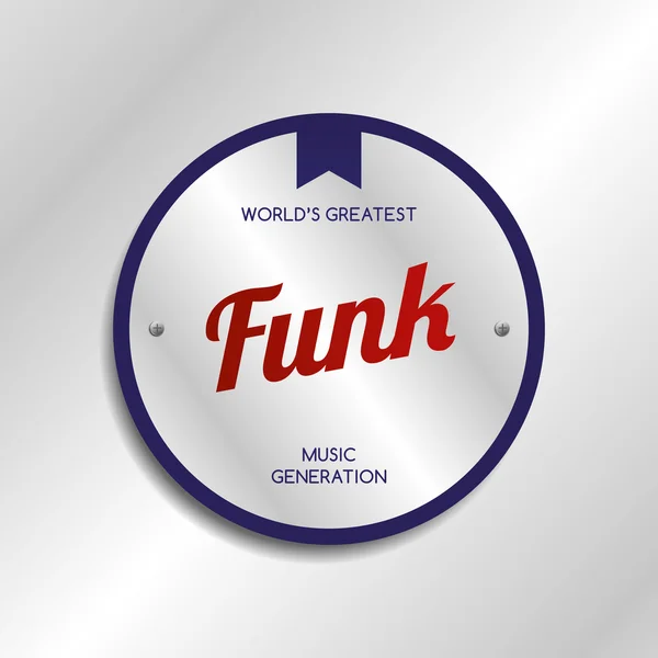 Funkmusik — Stockvektor