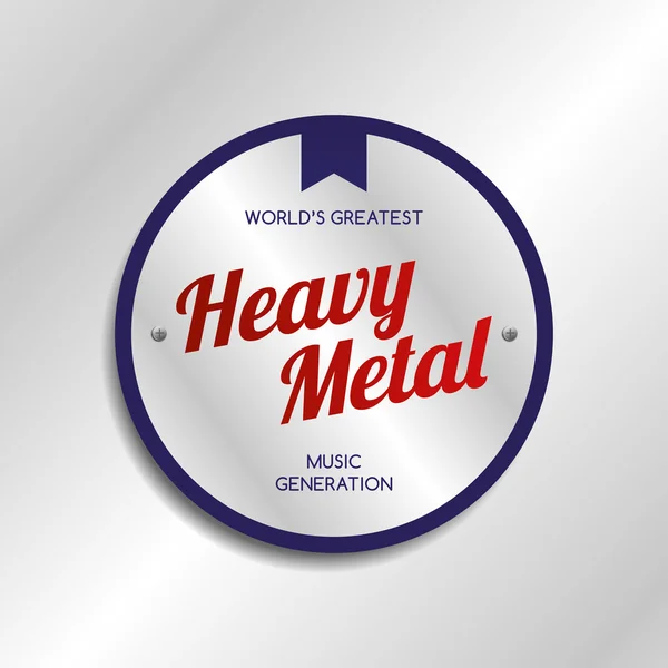 Heavy metal musik — Stock vektor