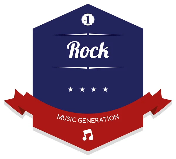Rocková hudba — Stockový vektor