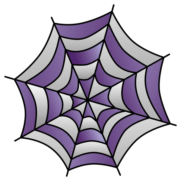 Ilustrasi seni jaring laba-laba - Stok Vektor
