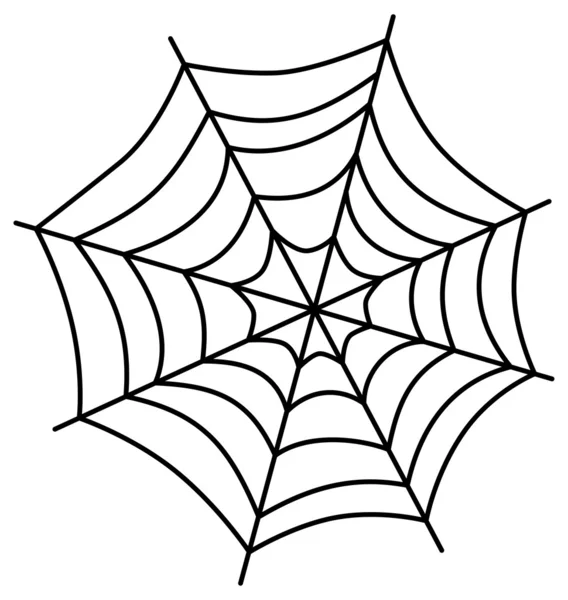 Illustration der Spinnennetzkunst — Stockvektor