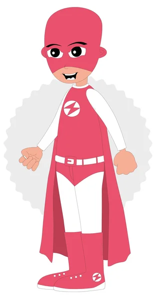 Dessin animé super héros gars — Image vectorielle