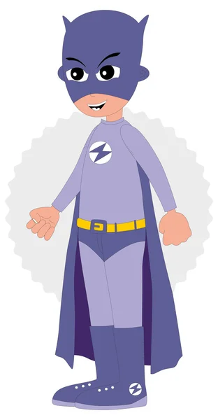 Cartoon super held man — Stockvector