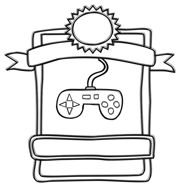 Spelspel etiket — Stockvector