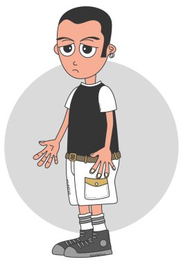 erkek çizgi film karakteri