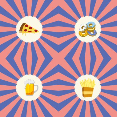 Retro görünüm gıda Tema