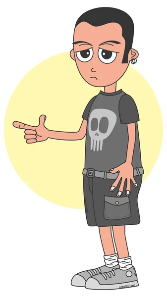 Hombre personaje de dibujos animados — Vector de stock