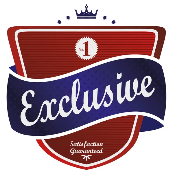 Exclusieve label — Stockvector