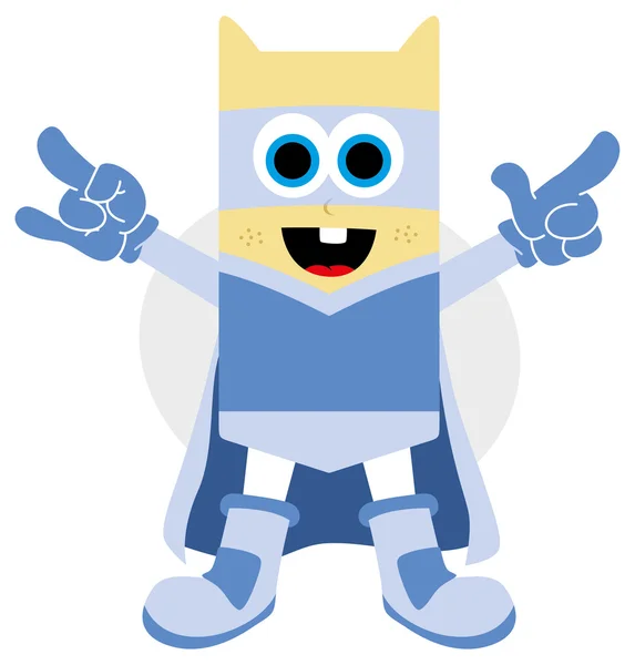 Little superhero character — Stock Vector