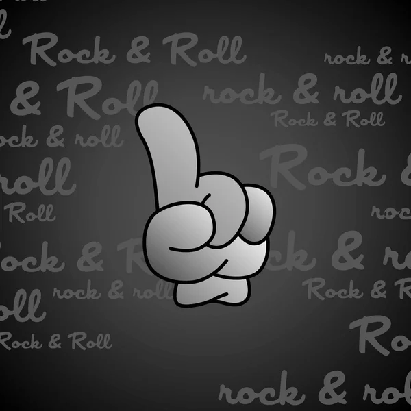 Geste de main rock and roll — Image vectorielle