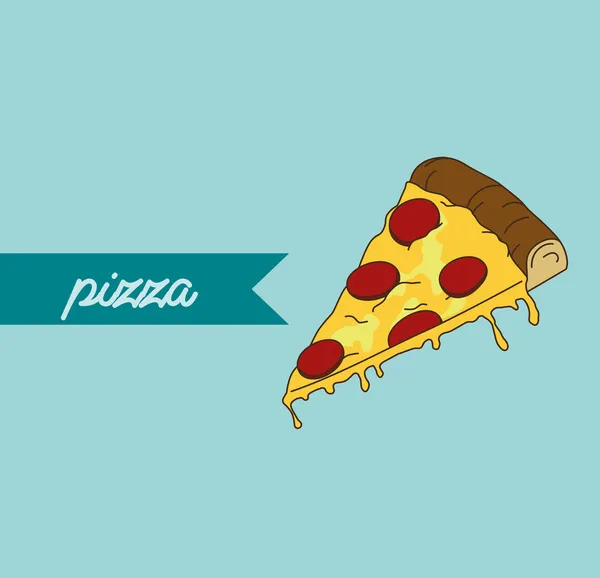 Contexto da pizza — Vetor de Stock