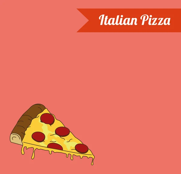 Pizza italiana fundo — Vetor de Stock
