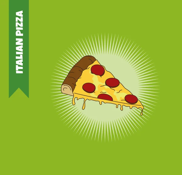Pizza italienne fond — Image vectorielle