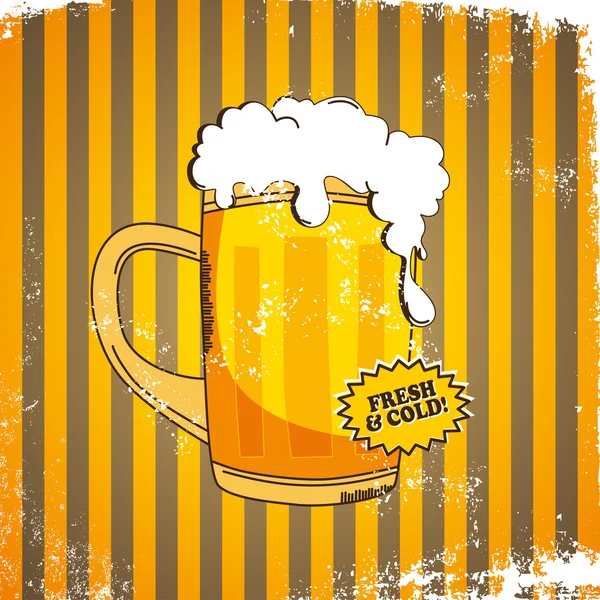 Bier themapagina — Stockvector