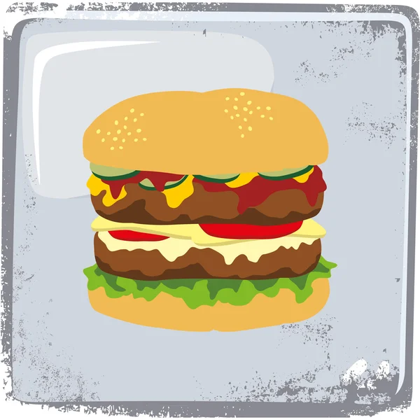 Hamburger — Stok Vektör