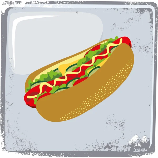 Hot dog — Stock Vector