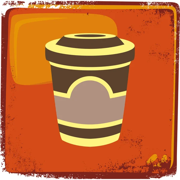 Cappuccino latte — Stock Vector