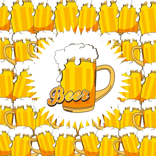 Μπύρα πρότυπο σελίδας — Διανυσματικό Αρχείο