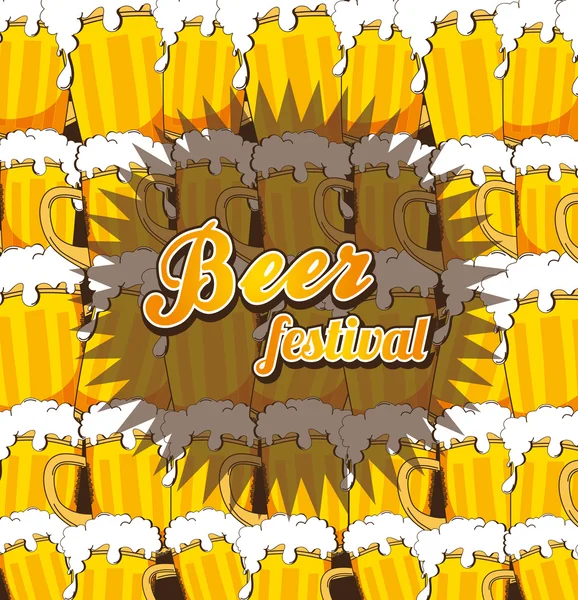 Strona festiwalu piwa — Wektor stockowy