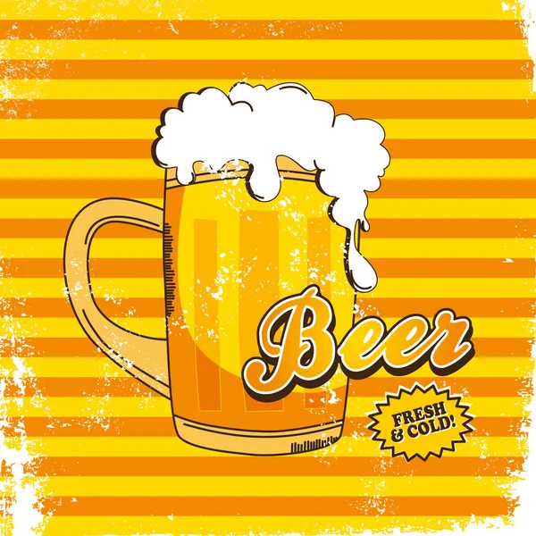 Beer theme page — Stock Vector