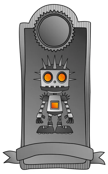 Metallroboter — Stockvektor