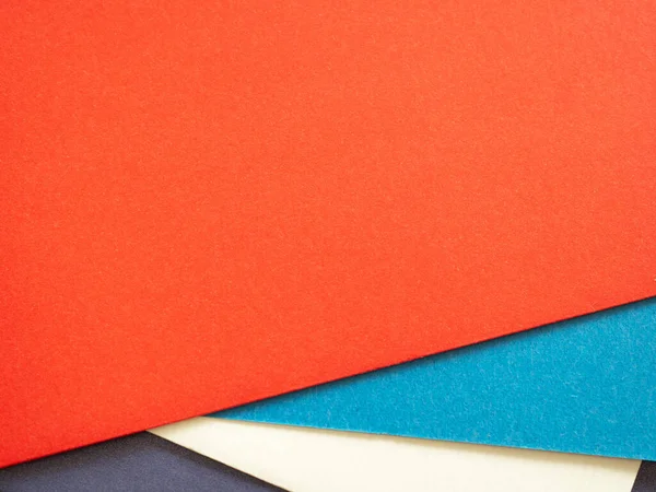 Vacío Rojo Azul Beige Textura Fondo Papel Color Negro Composición —  Fotos de Stock