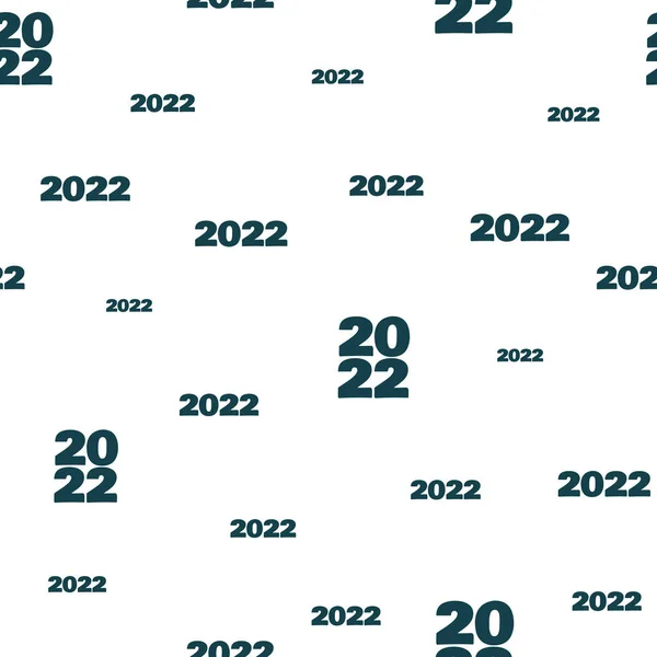 2022年无缝重复图案背景 新年设计 白色简单图案 — 图库矢量图片