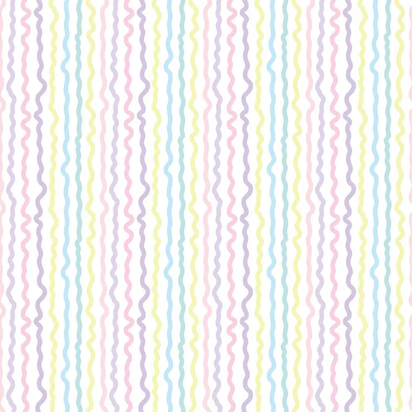 Patrón Raya Vertical Abstracto Líneas Onduladas Colores Fondo Patrón Repetición — Vector de stock