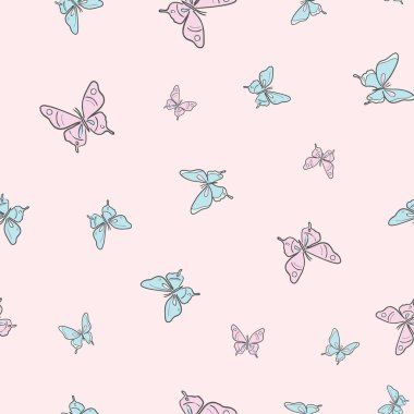 Kelebek desen arka planı, pürüzsüz renksiz yay deseni