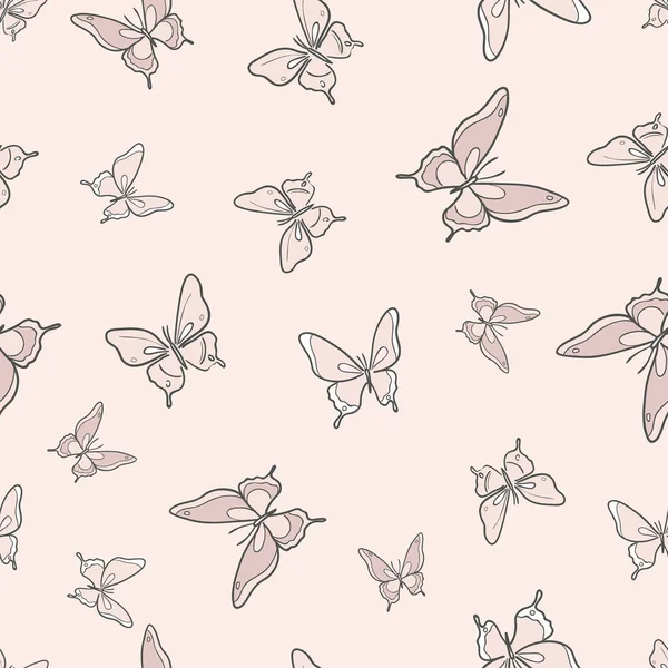 Modèle Vectoriel Papillon Répétition Sans Couture Arrière Plan — Image vectorielle
