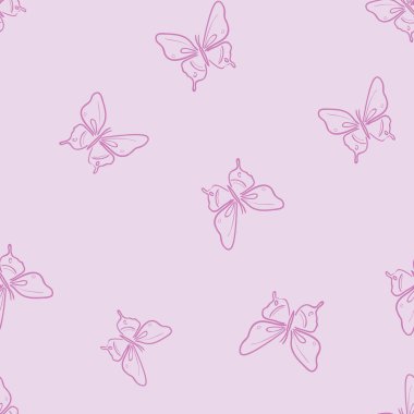 Vektör kelebek yay deseni, kusursuz bir arka plan. Kız işi duvar kağıdı.