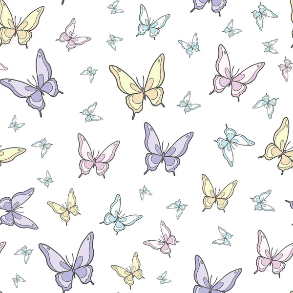 Vektör kelebek yay deseni, kusursuz bir arka plan. Kız işi duvar kağıdı.