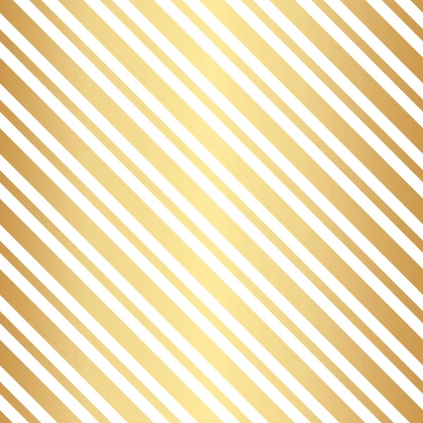 Vector Stripe Pattern Gold White Geometric Repeat Pattern Vector Endless — Stock Vector