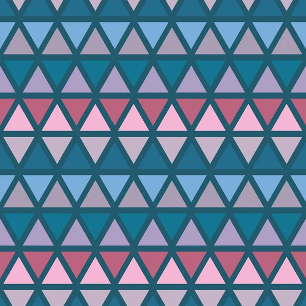 幾何学的な三角形シームレスな繰り返しパターンベクトル背景 カラフルな 三角形の暗い背景 シームレスな抽象的な繰り返しパターンの壁紙 — ストックベクタ
