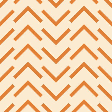 Geometrik sembol vektör deseni, kahverengi ve turuncu soyut arkaplan, kusursuz tekrarla.