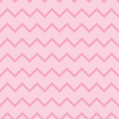 Zigzag geometrik vektör deseni, pembe soyut sembol arkaplan, kusursuz tekrar.