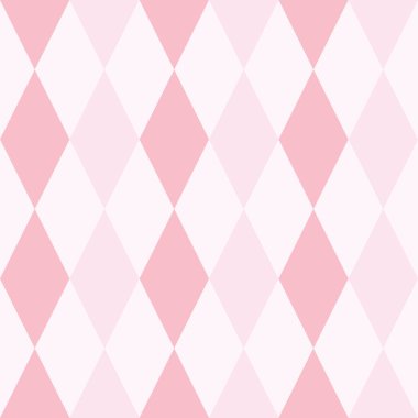 Geometrik vektör şablonu, pembe soyut eşkenar dörtgen arkaplan, kusursuz yineleme.