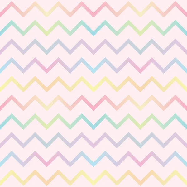 Motif Vectoriel Géométrique Zigzag Pastel Fond Chevron Abstrait Répétition Transparente — Image vectorielle