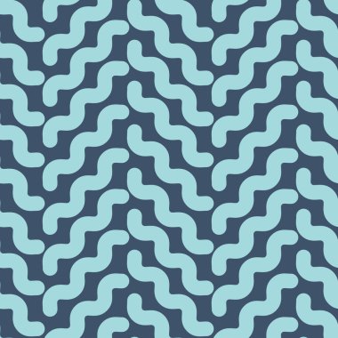 Vektör sembolü deseni, koyu mavi geometrik soyut arkaplan, kusursuz yineleme.