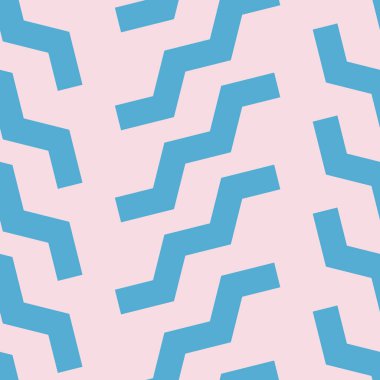 Vektör sembolü deseni, pembe ve mavi geometrik soyut arkaplan, kusursuz tekrarla.