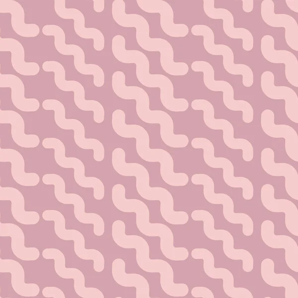 Vector Wiggly Line Pattern Pink Geometric Abstract Background Seamless Repeat — ストックベクタ