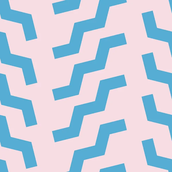 Векторний Візерунок Шеврона Рожево Синій Геометричний Абстрактний Фон Безшовне Повторення — стоковий вектор