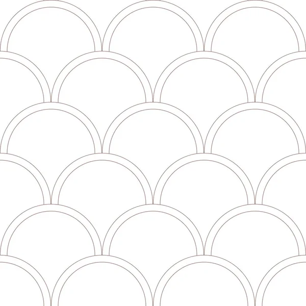 Beyaz geometrik balık ölçekli desen, kusursuz tekrar arkaplan, minimalist vektör duvar kağıdı