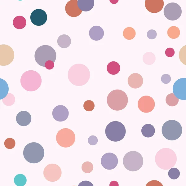Pastel Pattern Dots Colorful Scattered Repeat Tile Vector Background Endless — Stock Vector