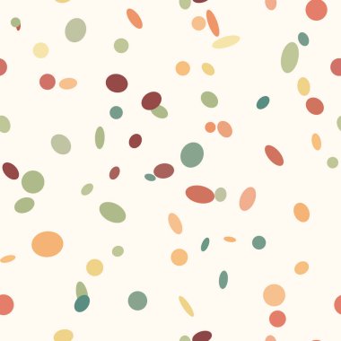 Dağınık ovaller, soyut geometrik tekrarlama şablon vektör arkaplanı, pürüzsüz yinelenen fayans.