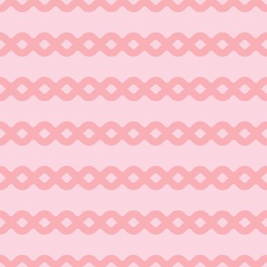 Pastel pembe yatay iz, geometrik vektör deseni, soyut tekrar arkaplan, pürüzsüz tekrarlayan fayans.