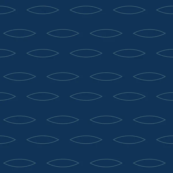 Donkerblauwe Geometrische Vector Patroon Abstracte Herhaling Achtergrond Naadloze Herhaling Tegel — Stockvector